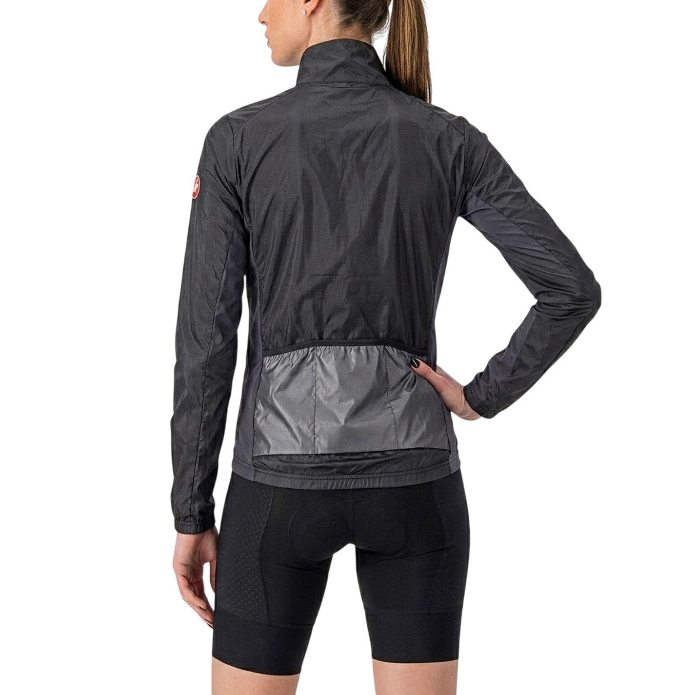 Light Black - Back - Castelli Womens-Ladies Squadra Cycling Jacket