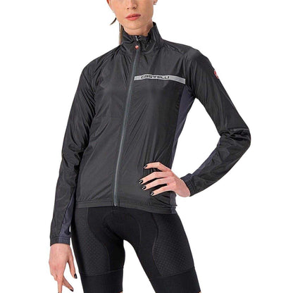 Light Black - Side - Castelli Womens-Ladies Squadra Cycling Jacket