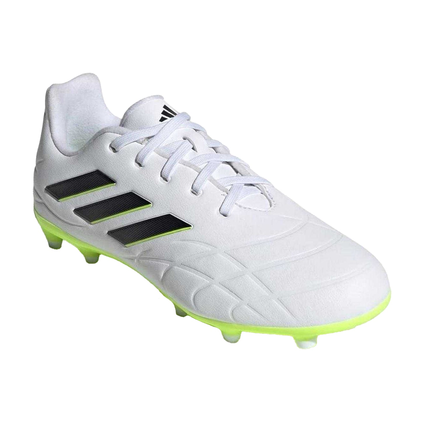 White-Black - Pack Shot - Adidas Childrens-Kids Copa Pure.3 Leather Forefoot Football Boots