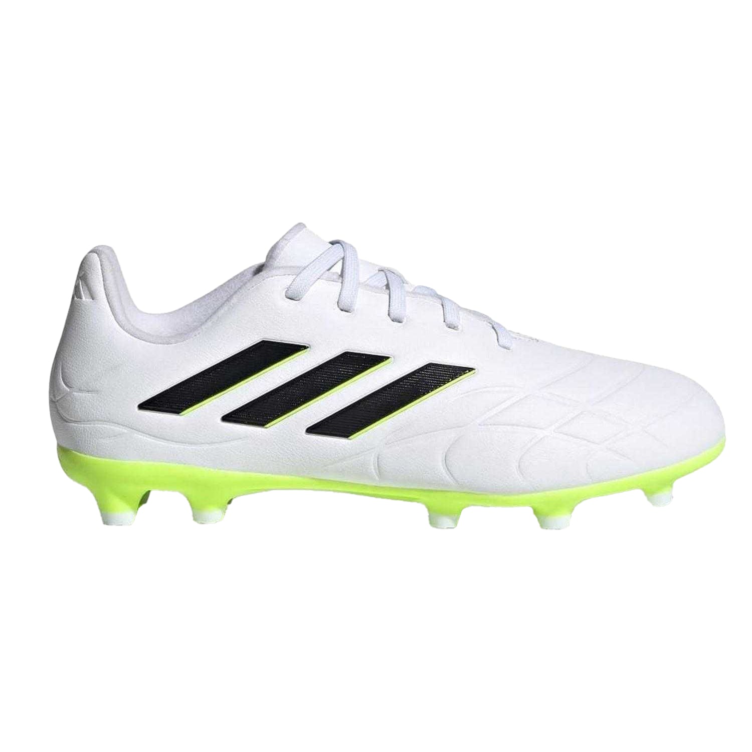 White-Black - Front - Adidas Childrens-Kids Copa Pure.3 Leather Forefoot Football Boots