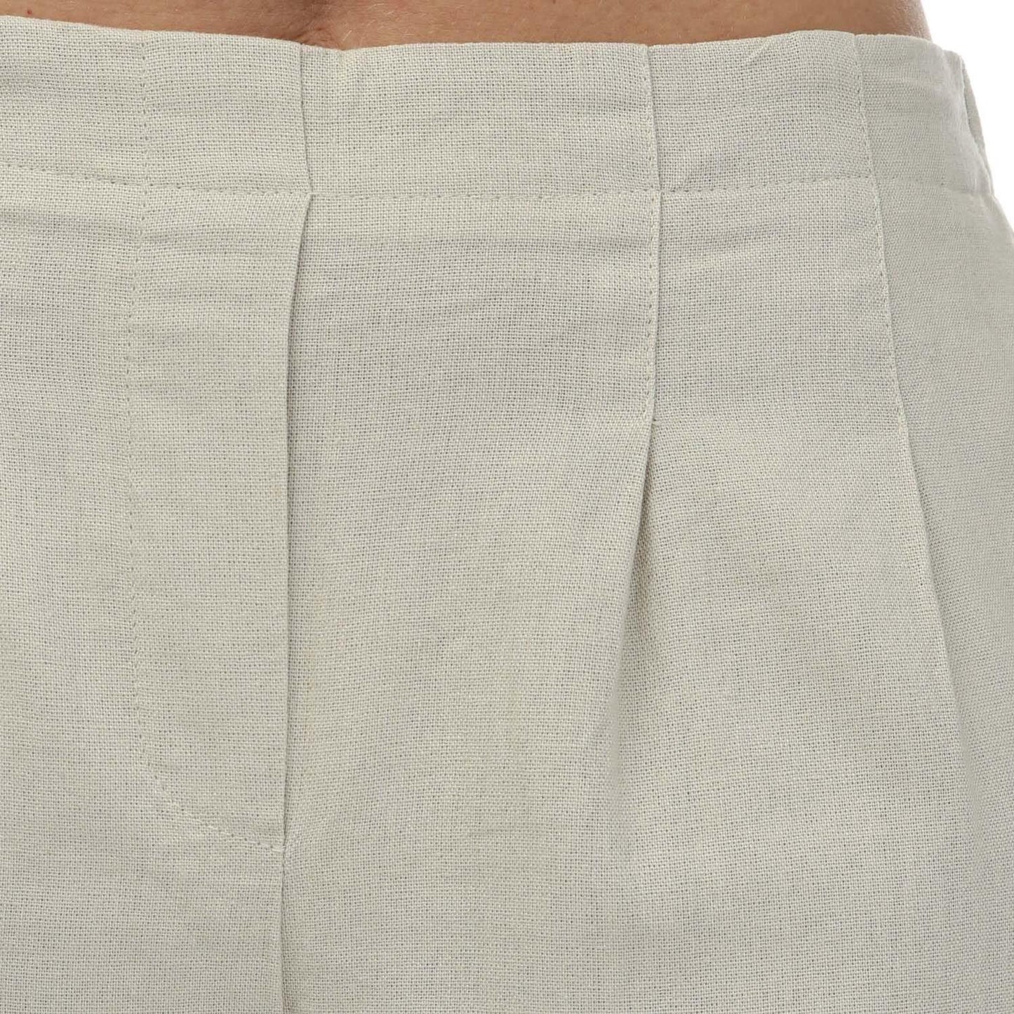 Natural - Side - Vero Moda Womens-Ladies Jesmilo Linen Blend Shorts