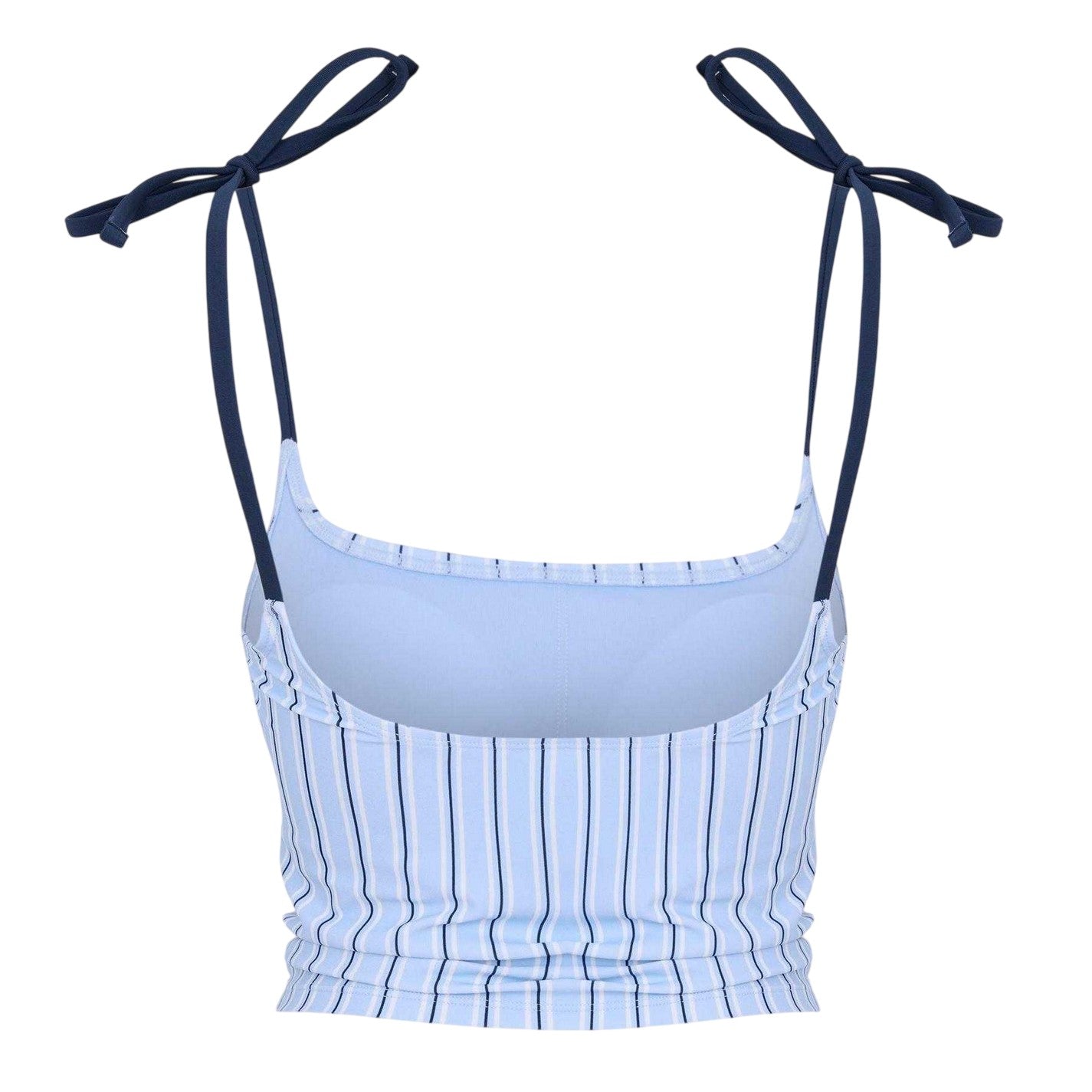 Navy - Back - Jack Wills Womens-Ladies Kickback Striped Tankini Top