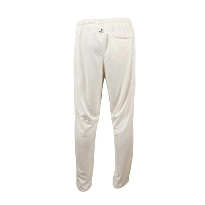 Cream - Back - Slazenger Childrens-Kids Aero Logo Cricket Trousers