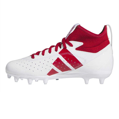 White - Side - Adidas Childrens-Kids Impact Cleated Artificial Ground Football Boots