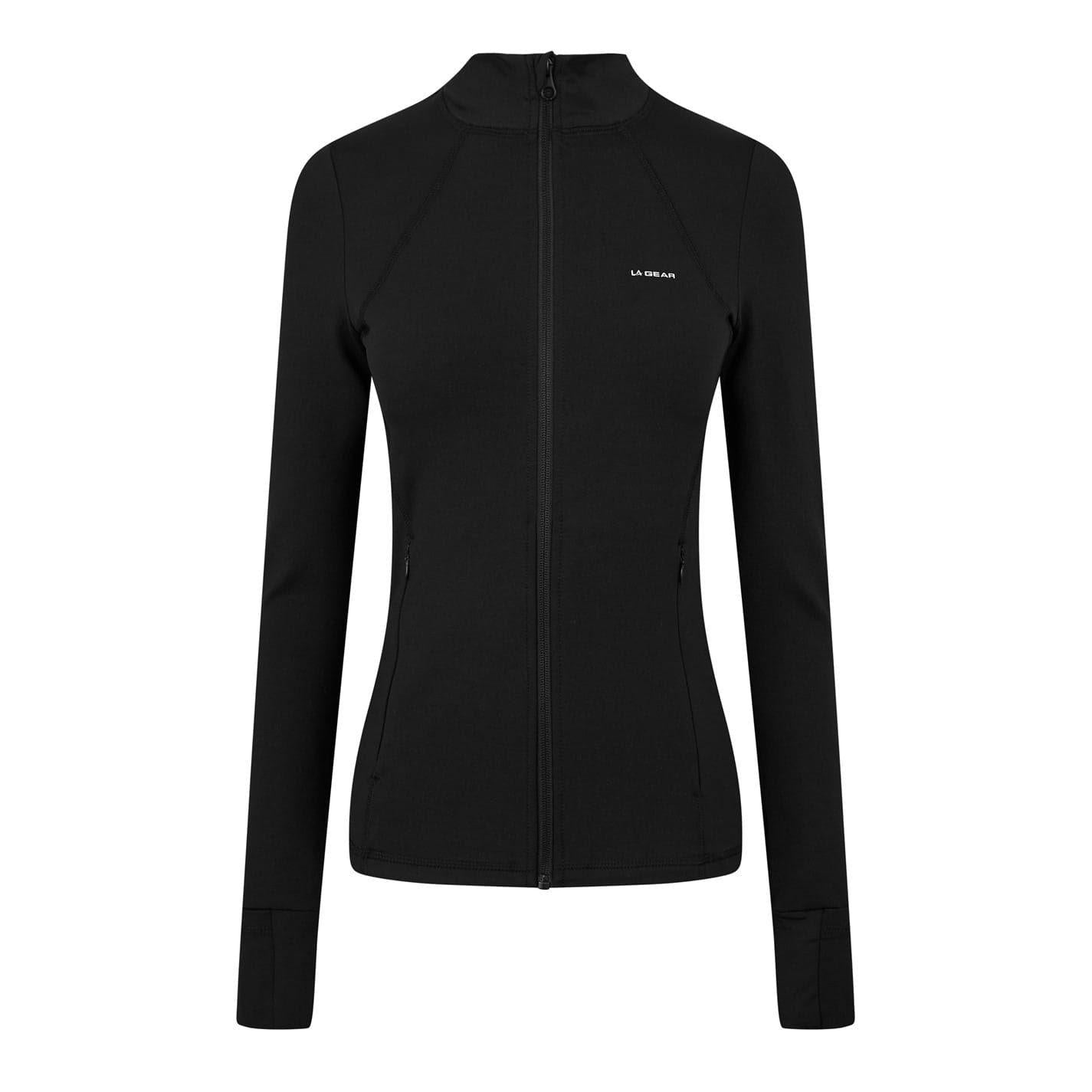 Black - Front - LA Gear Womens-Ladies Training Jacket