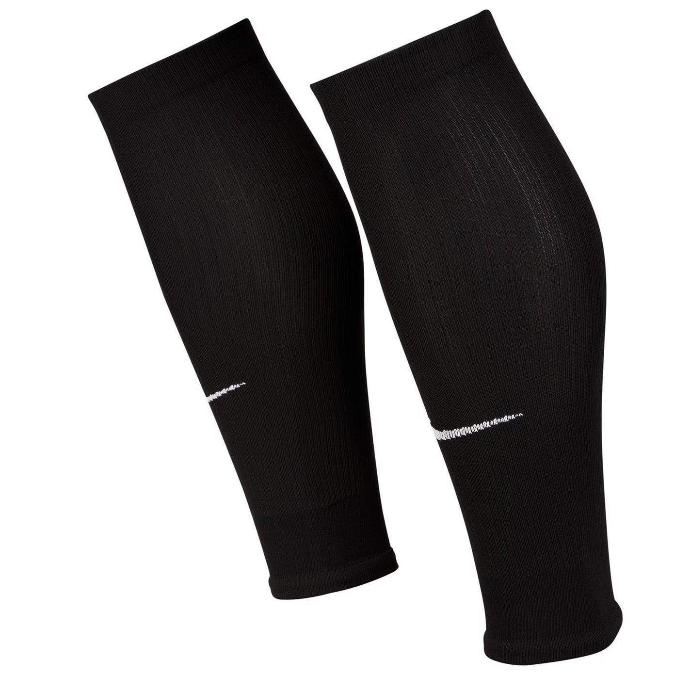 Black-White - Front - Nike Strike Seamless Football Leg Sleeves