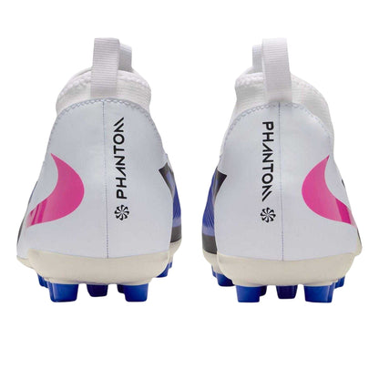 Royal Blue-Pink - Back - Nike Childrens-Kids Phantom 6 Phantom Football Boots
