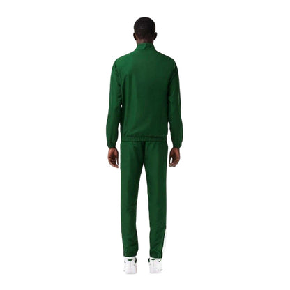 Green-White - Back - Lacoste Mens Tennis Tracksuit Set