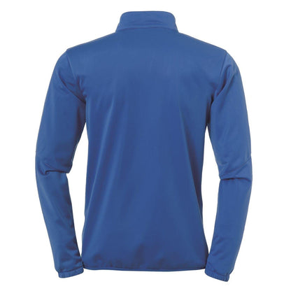Blue-Lime - Back - UHL Sport Mens Mock Neck Long-Sleeved Performance Jacket