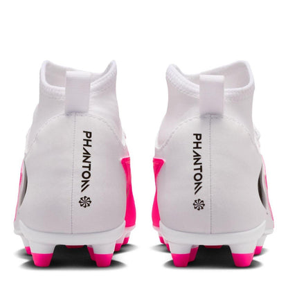 White-Pink - Pack Shot - Nike Childrens-Kids Phantom 6 Football Boots