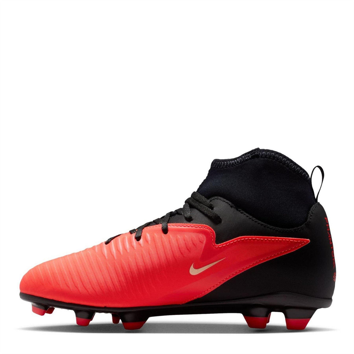 Red-Black - Back - Nike Childrens-Kids Phantom 6 Football Boots
