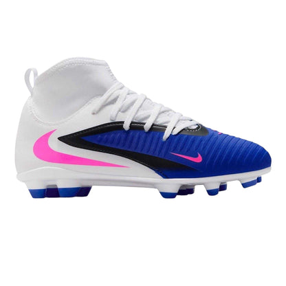 Blue-White-Pink - Front - Nike Childrens-Kids Phantom 6 Football Boots
