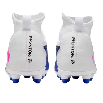 Blue-White-Pink - Back - Nike Childrens-Kids Phantom 6 Football Boots