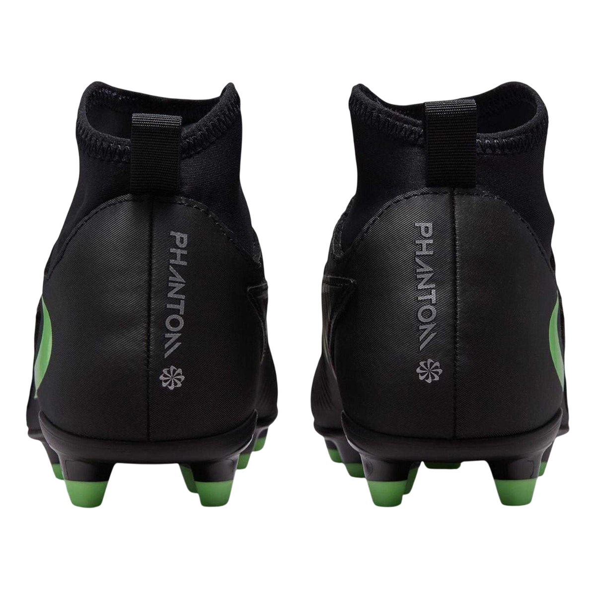 Black-Green - Back - Nike Childrens-Kids Phantom 6 Football Boots