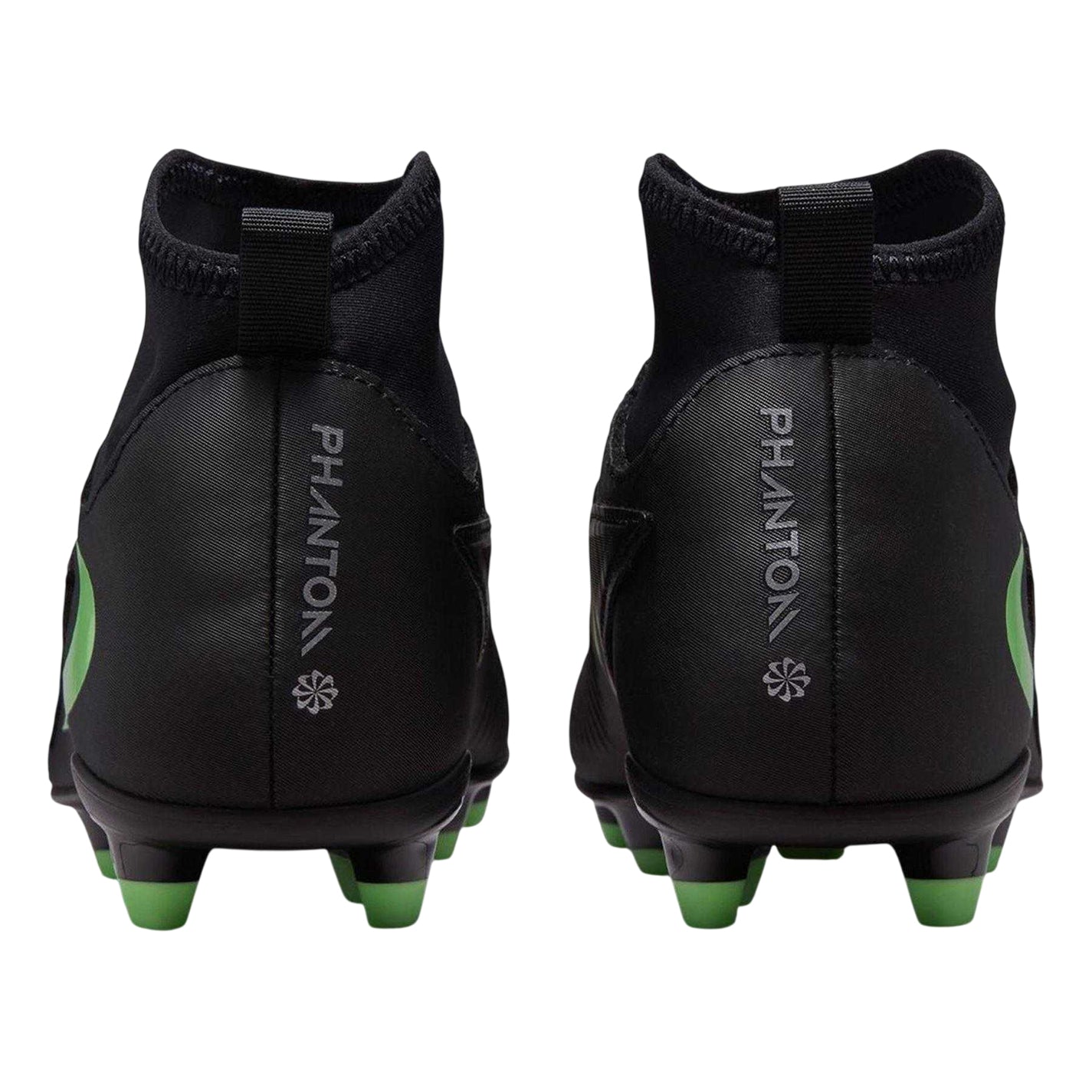 Black-Green - Back - Nike Childrens-Kids Phantom 6 Football Boots