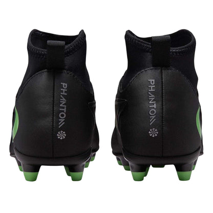 Black-Green - Back - Nike Childrens-Kids Phantom 6 Football Boots