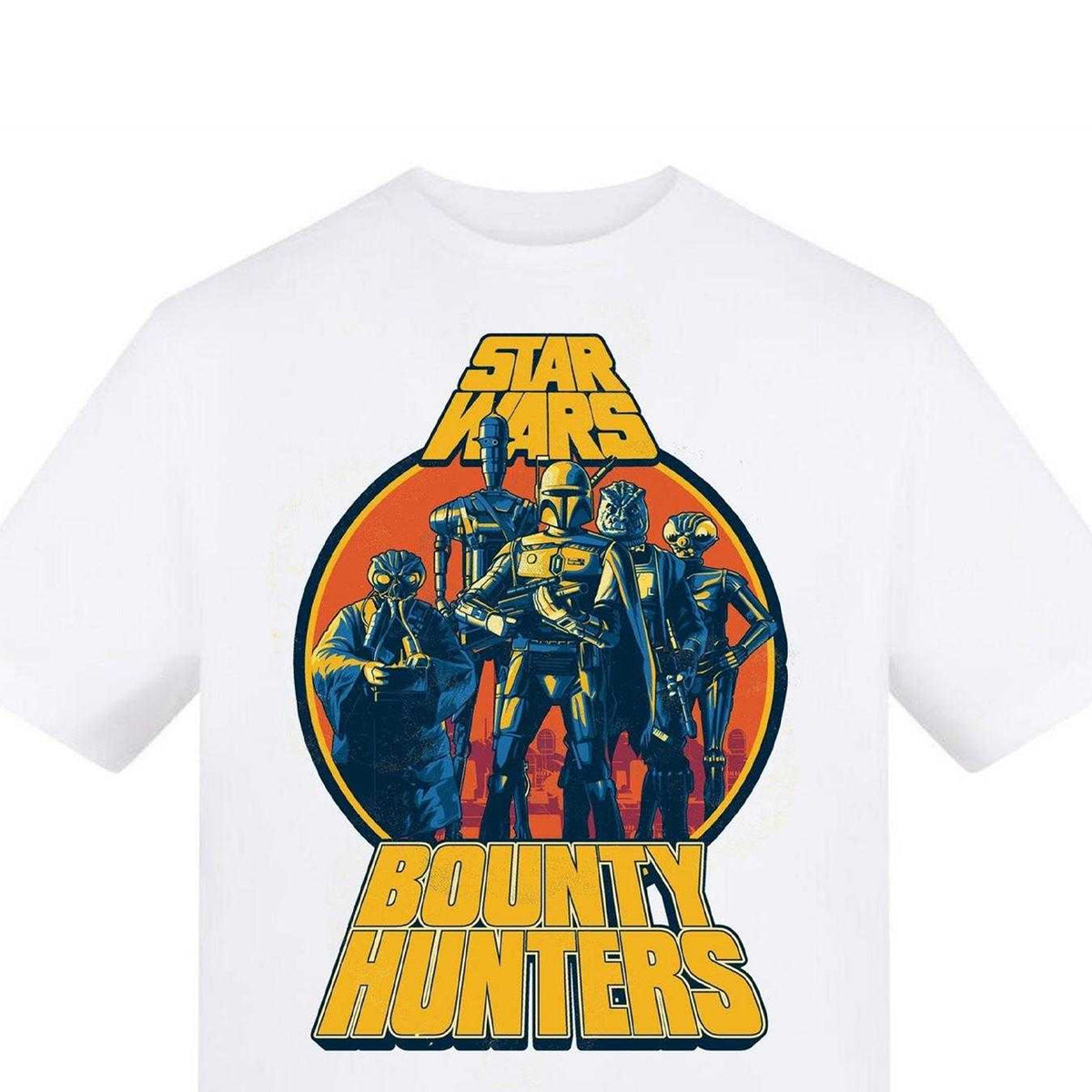 White - Side - Star Wars: Bounty Hunter Mens Bounty Hunters T-Shirt