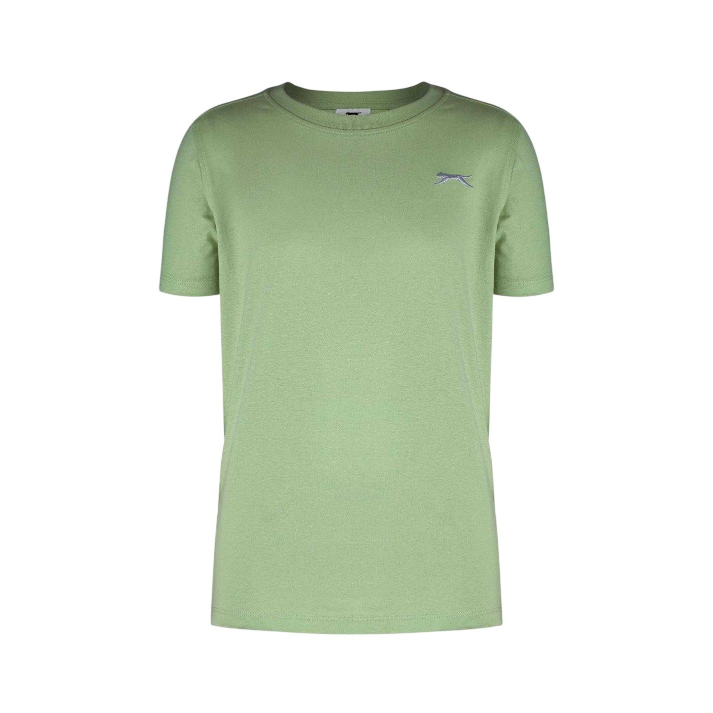 Pastel Green - Front - Slazenger Boys Plain Cotton T-Shirt