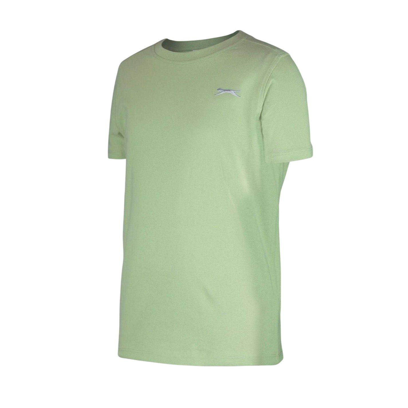 Pastel Green - Side - Slazenger Boys Plain Cotton T-Shirt