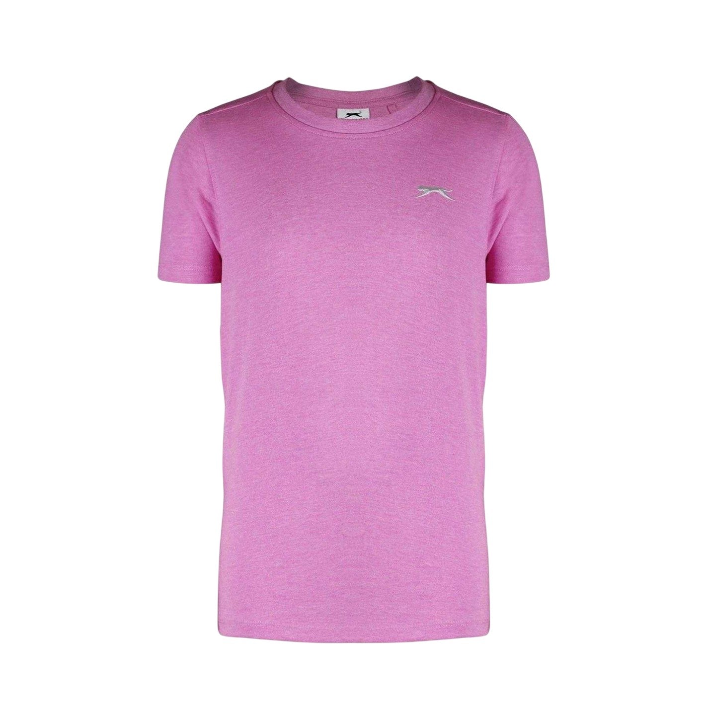 Doll Pink - Front - Slazenger Boys Plain Cotton T-Shirt