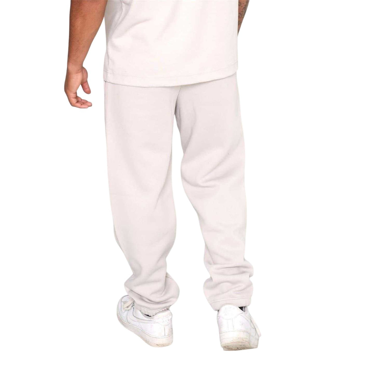 Grey - Lifestyle - Blank Essentials Mens Arched Logo Joggers