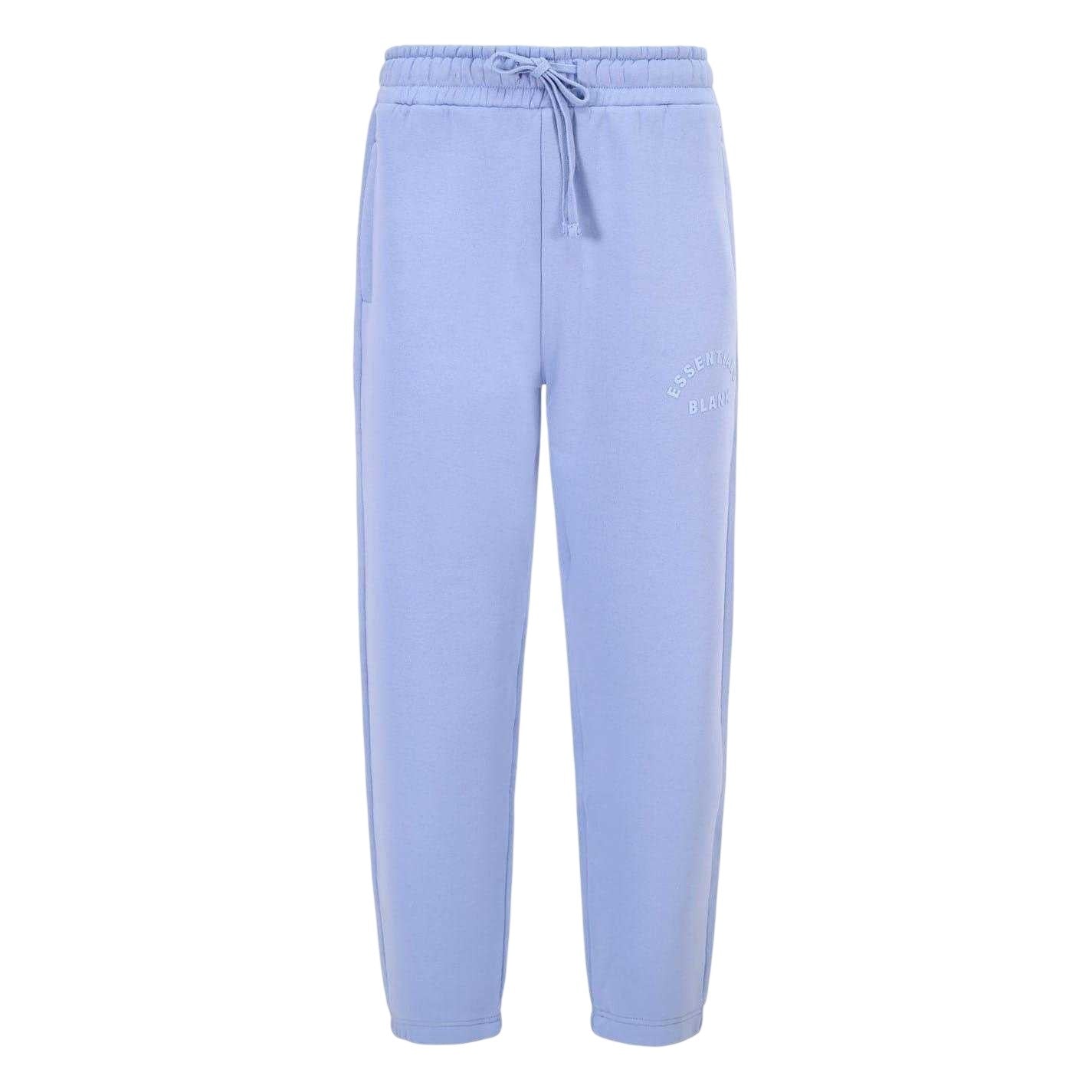 Blue - Front - Blank Essentials Mens Arched Logo Joggers