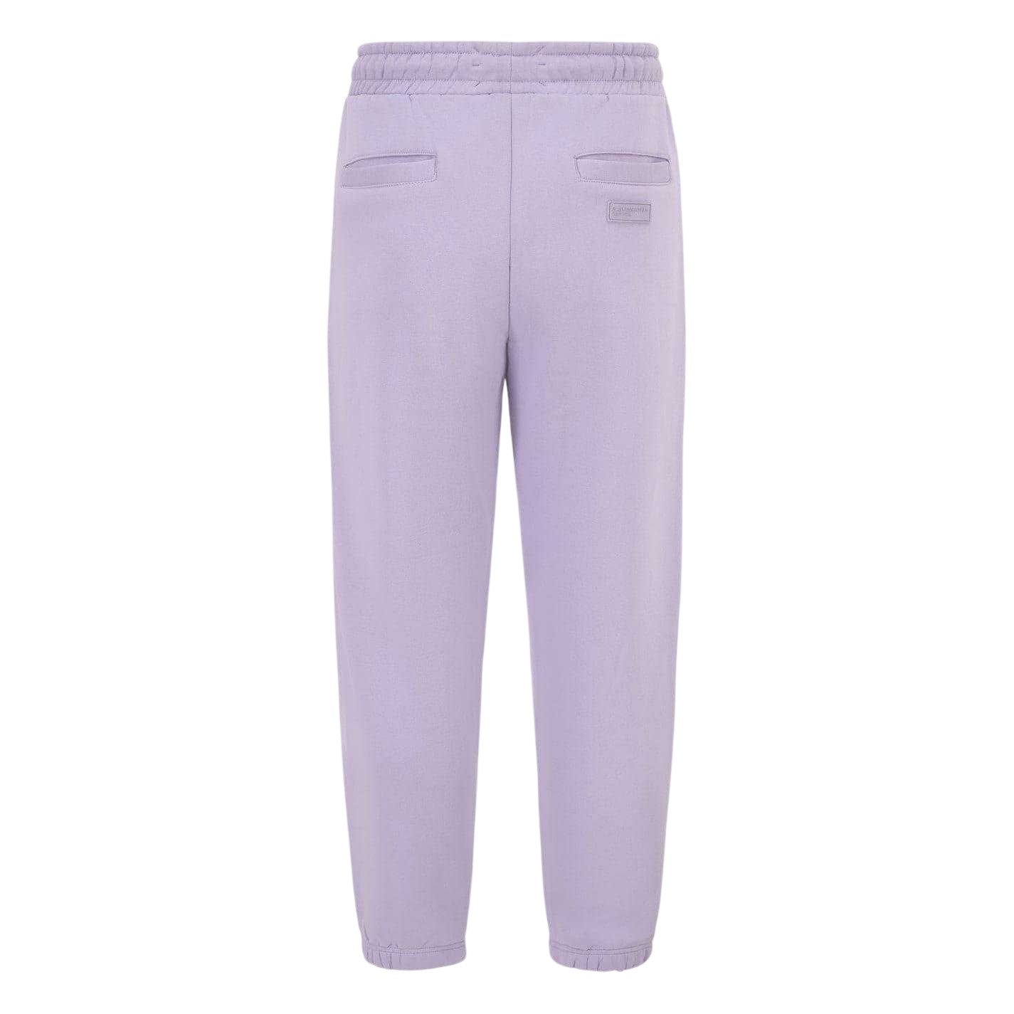 Violet - Back - Blank Essentials Mens Arched Logo Joggers