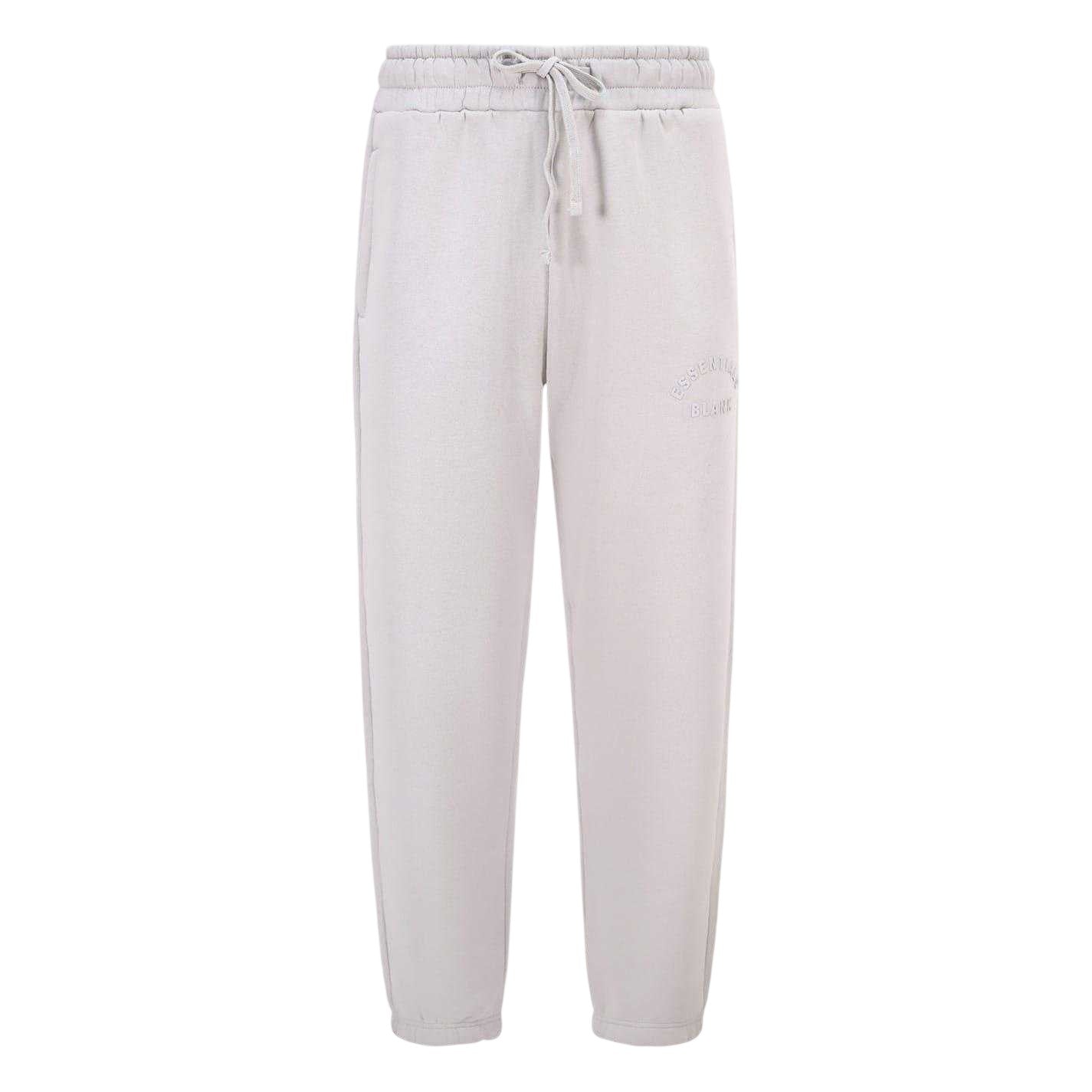 Grey - Front - Blank Essentials Mens Arched Logo Joggers
