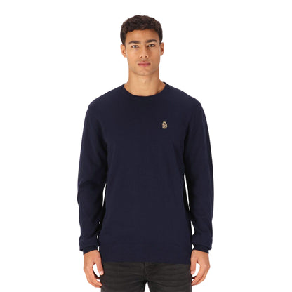 Navy - Side - Luke 1977 Mens Gerard 3 Crew Neck Sweatshirt