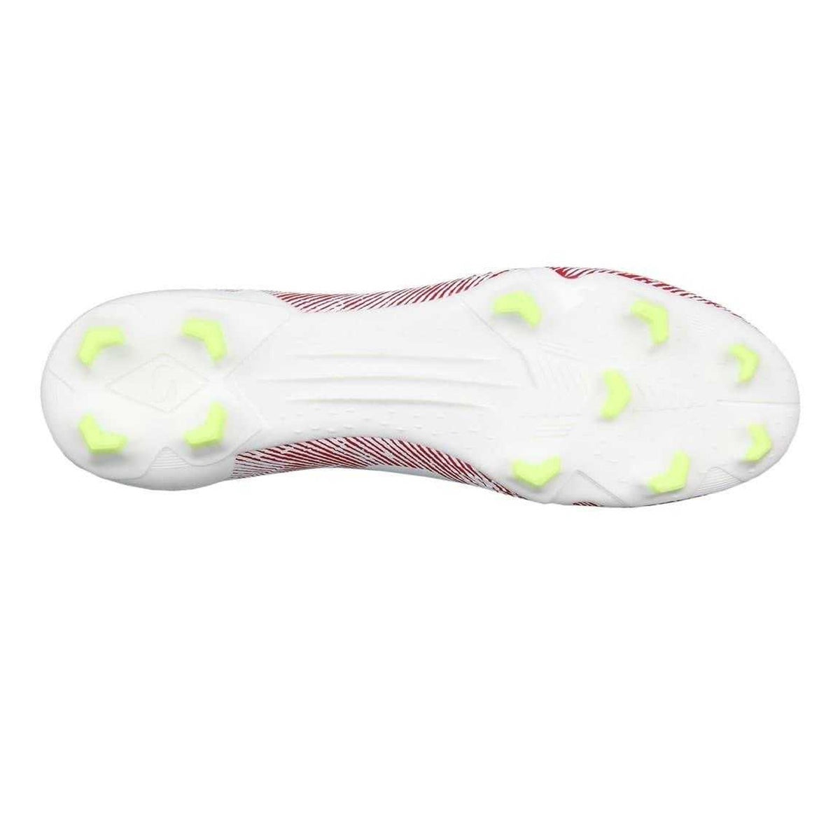 Red-White - Side - Sondico Mens Striped Firm Ground Football Boots