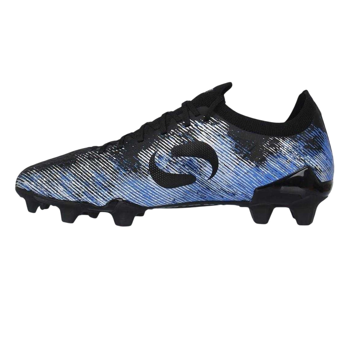 Black-Blue - Lifestyle - Sondico Mens Striped Firm Ground Football Boots