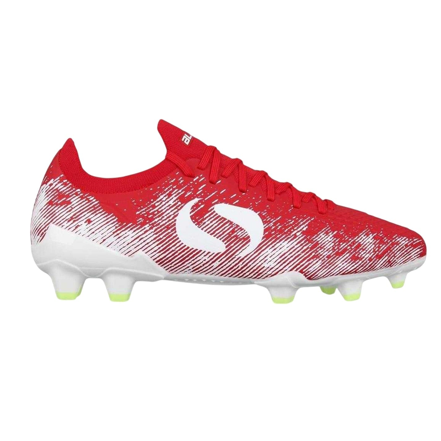 Red-White - Front - Sondico Mens Striped Firm Ground Football Boots
