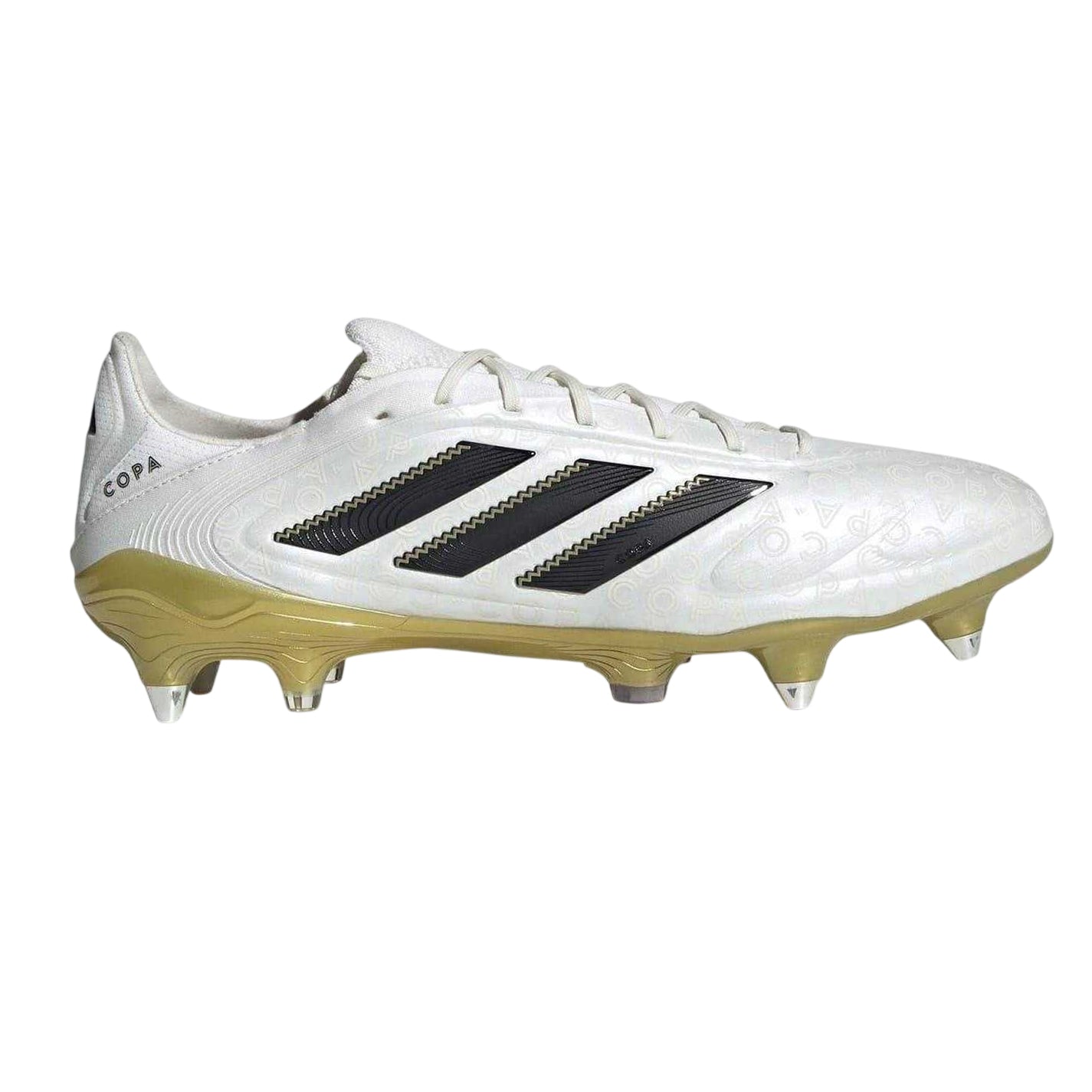 White - Front - Adidas Unisex Adult Copa Pure.3 Leather Soft Ground Football Boots