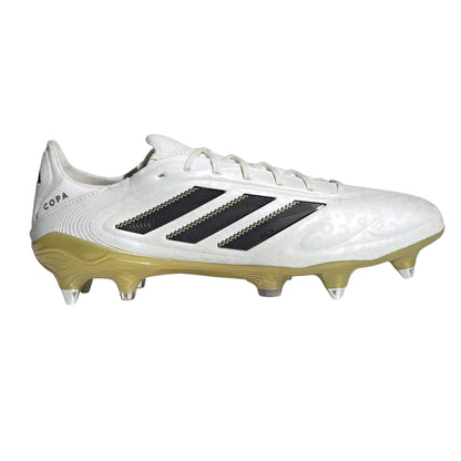 White - Front - Adidas Unisex Adult Copa Pure.3 Leather Soft Ground Football Boots