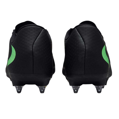 Black-Green - Back - Nike Mens Phantom 6 Low Academy Soft Ground Football Boots