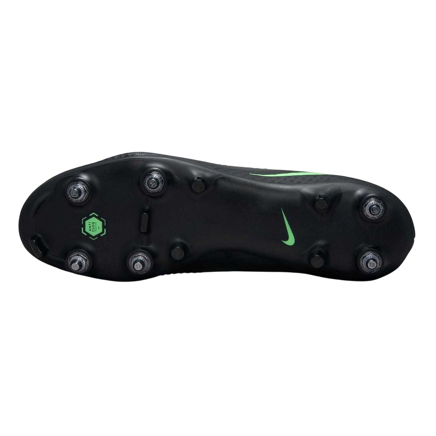 Black-Green - Side - Nike Mens Phantom 6 Low Academy Soft Ground Football Boots