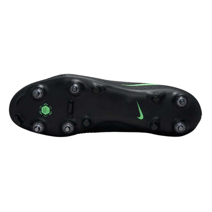 Black-Green - Side - Nike Mens Phantom 6 Low Academy Soft Ground Football Boots