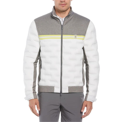 Grey Heather - Front - Original Penguin Mens Mock Neck Regular Performance Jacket