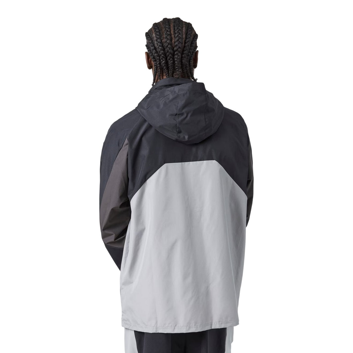 Black - Lifestyle - New Balance Mens Balance Colour Block Woven Regular Long-Sleeved Hooded Jacket
