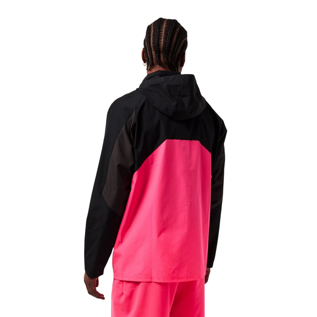 Black-Pink - Lifestyle - New Balance Mens Balance Colour Block Woven Regular Long-Sleeved Hooded Jacket