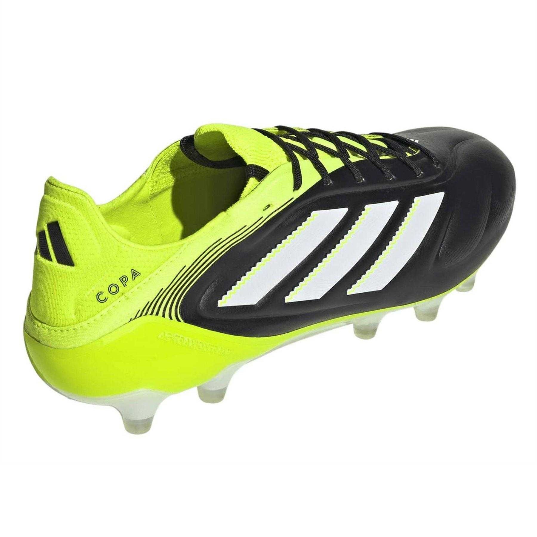 Core Black - Back - Adidas Mens Copa Pure III Elite 3 Stripes Lace Up Firm Ground Football Boots