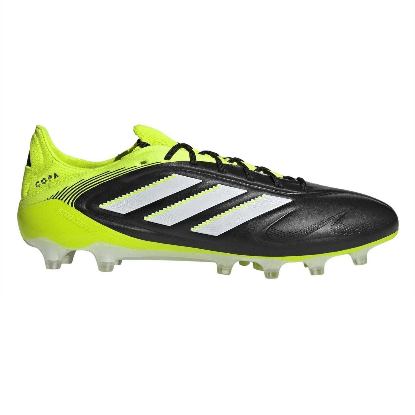 Core Black - Front - Adidas Mens Copa Pure III Elite 3 Stripes Lace Up Firm Ground Football Boots