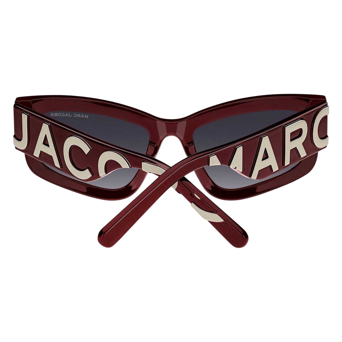 Burgundy-Beige - Back - Marc Jacobs Womens-Ladies Cat Eye Sunglasses