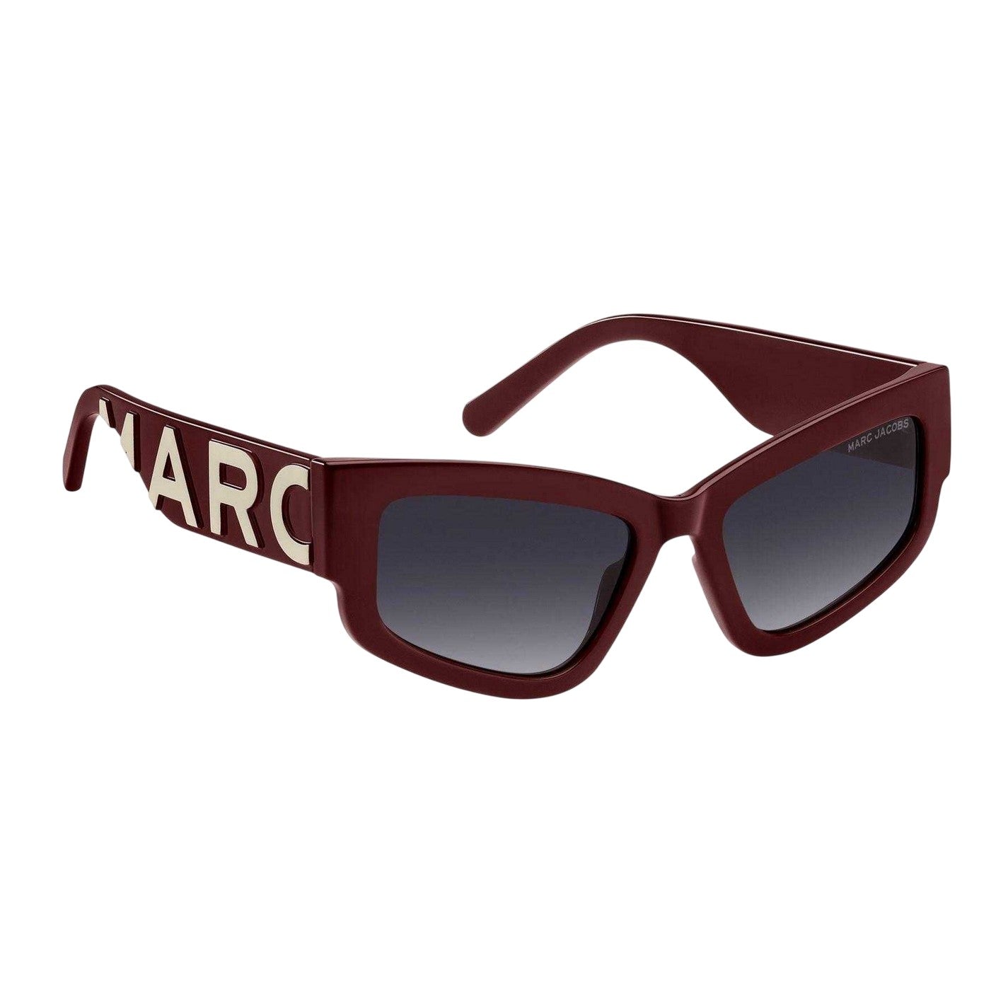 Burgundy-Beige - Side - Marc Jacobs Womens-Ladies Cat Eye Sunglasses