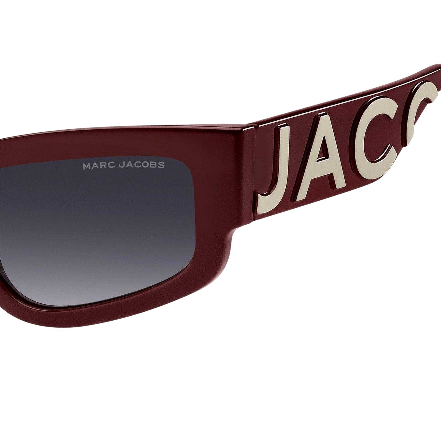 Burgundy-Beige - Pack Shot - Marc Jacobs Womens-Ladies Cat Eye Sunglasses
