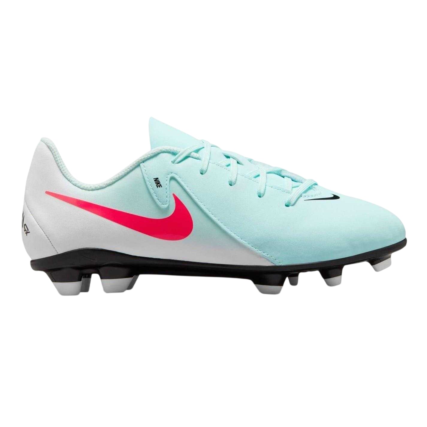 Mint-Red - Front - Nike Childrens-Kids Phantom GX II Lace Up Firm Ground Football Boots