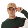 Sand - Front - Lyle & Scott Unisex Adult Embroidered Logo Baseball Cap