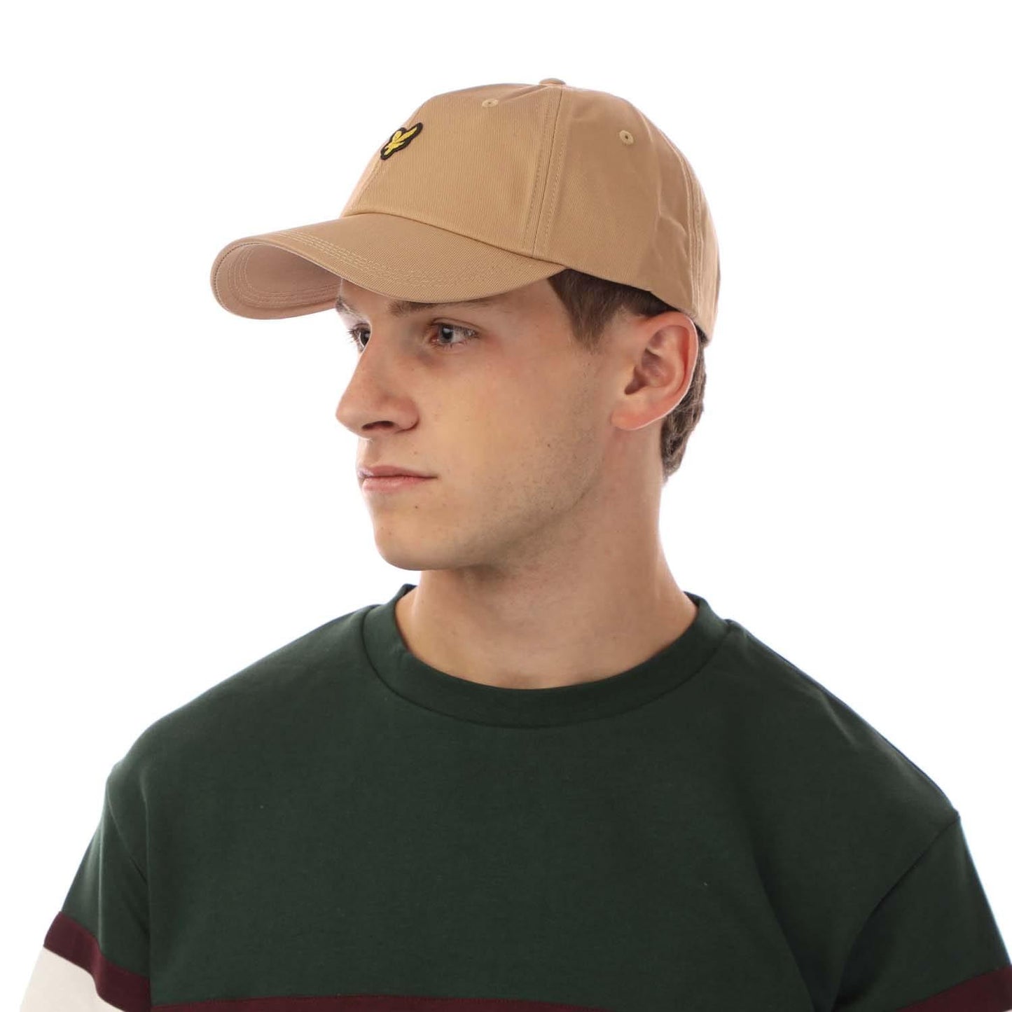 Sand - Side - Lyle & Scott Unisex Adult Embroidered Logo Baseball Cap