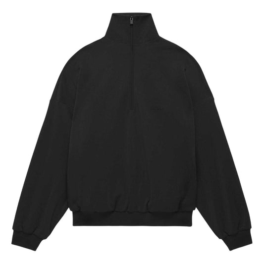 Black - Front - Adidas Mens Performance Half Zip Oversized Sweatshirt