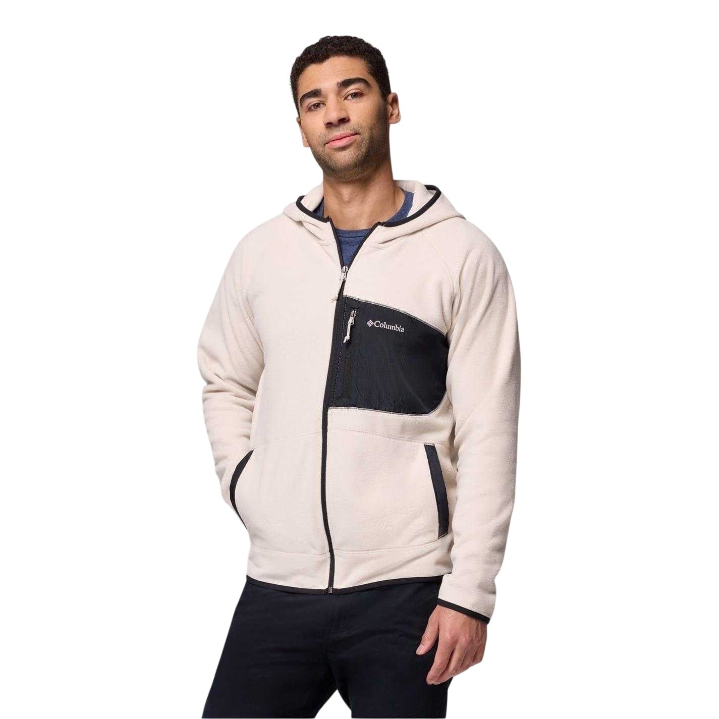 Dark Stone - Front - Columbia Mens Fast Full Zip Regular Hooded Jacket